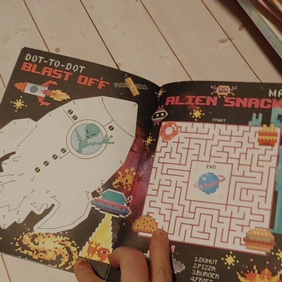 3/$13 New Offline Mazes And Dot To Dot Puzzleticity Fun Work Book For Kids - Picture 3 of 4